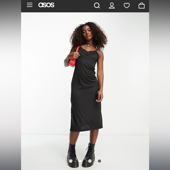 Noisy May Lace Detail Cami Midi Dress - Picture 2 of 7